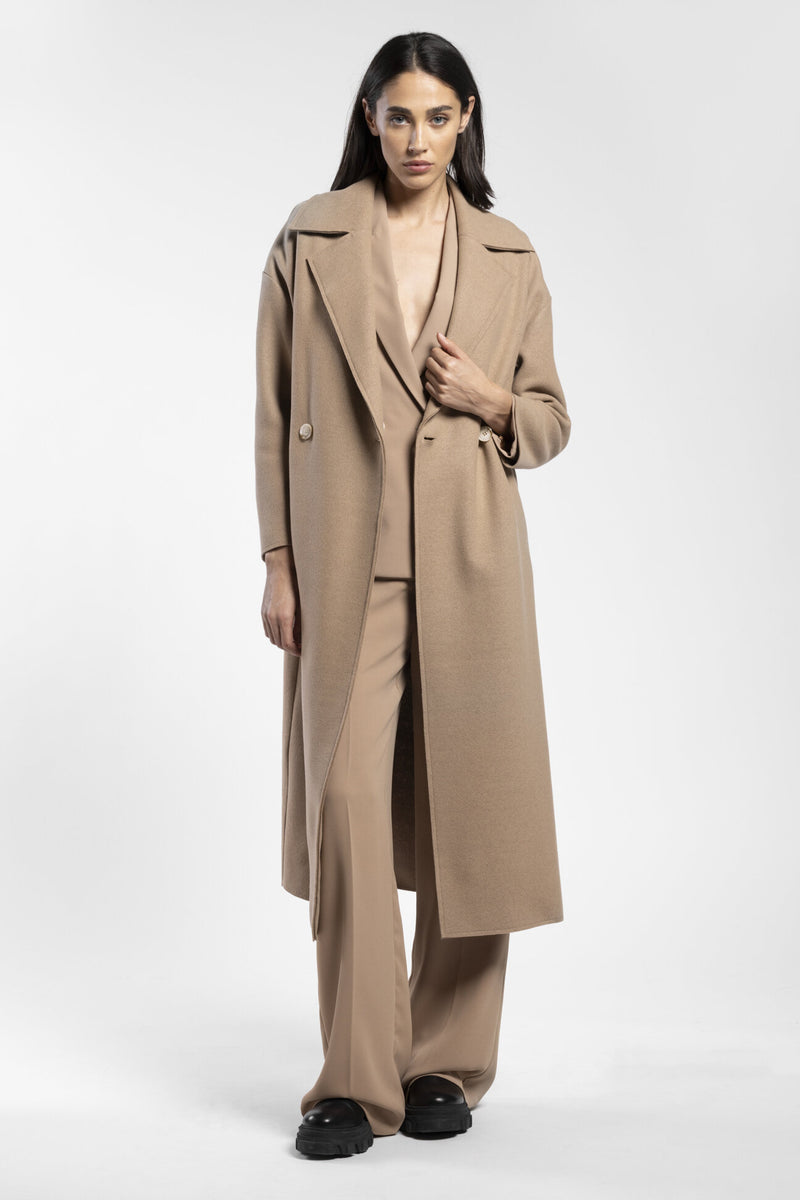 Cappotto Lungo Donna Invernale JOPHY & CO. | Doppiopetto Con Bottoni E Tasche | Lavabile A Mano - Foto 5