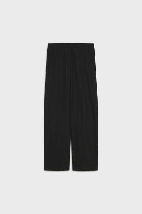 Pantaloni larghi in gabardina