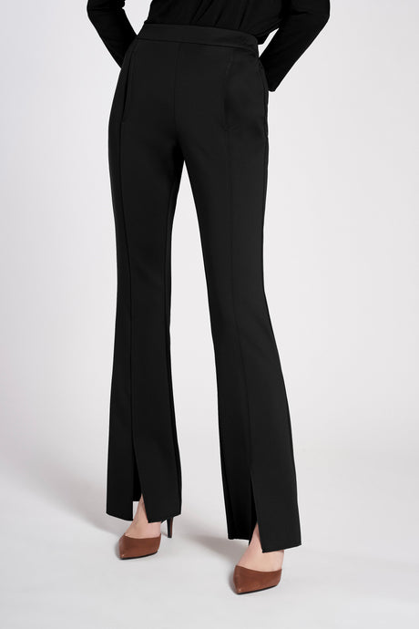 Pantalone flare in jersey tecnico