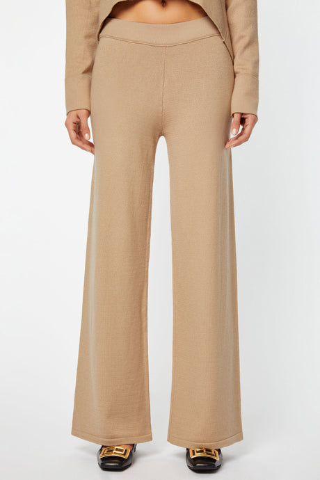 Pantaloni ampi in viscosa elasticizzata