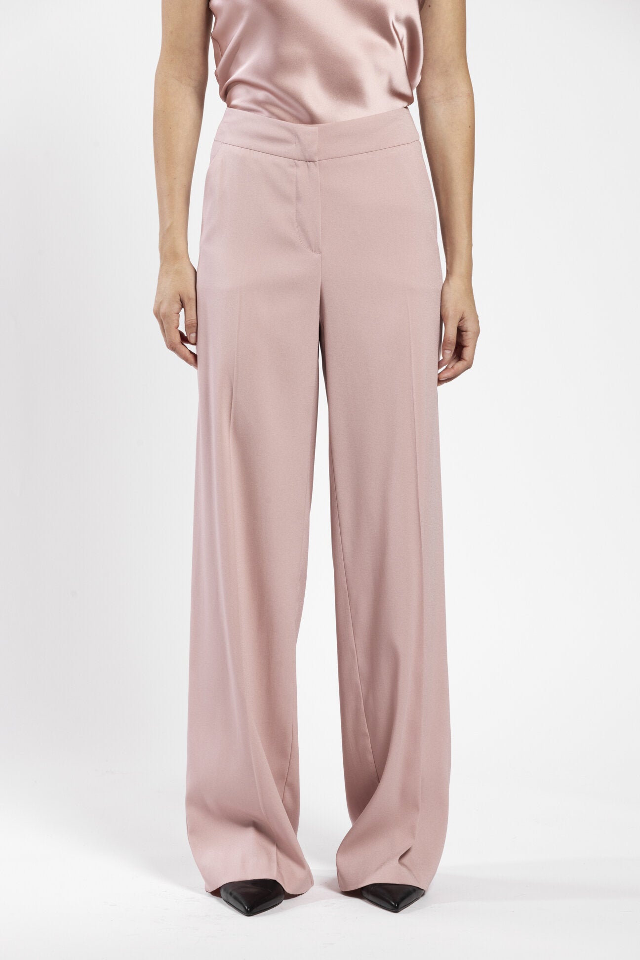 PANTALONE AMPIO IN CREPE DI VISCOSA