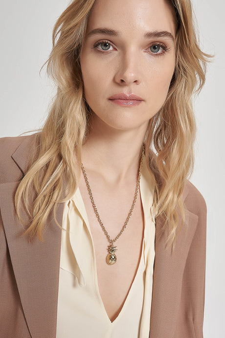 Collana con ananas pendente