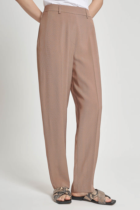 Pantaloni ampi in shantung di viscosa