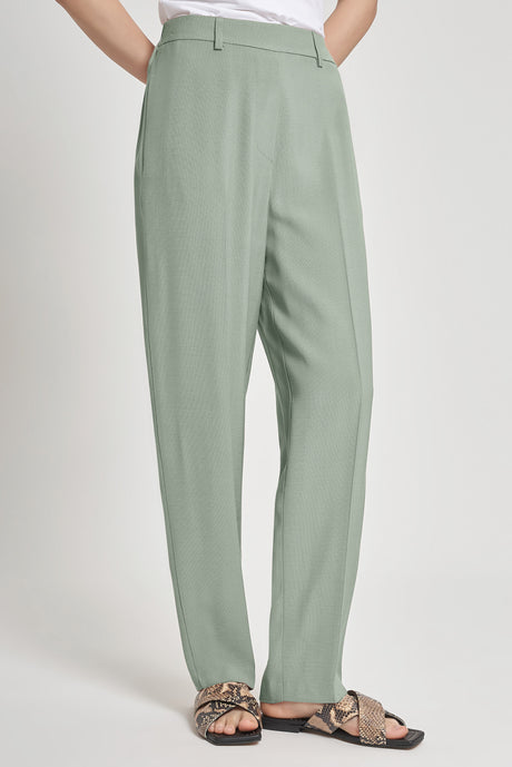 Pantaloni ampi in shantung di viscosa