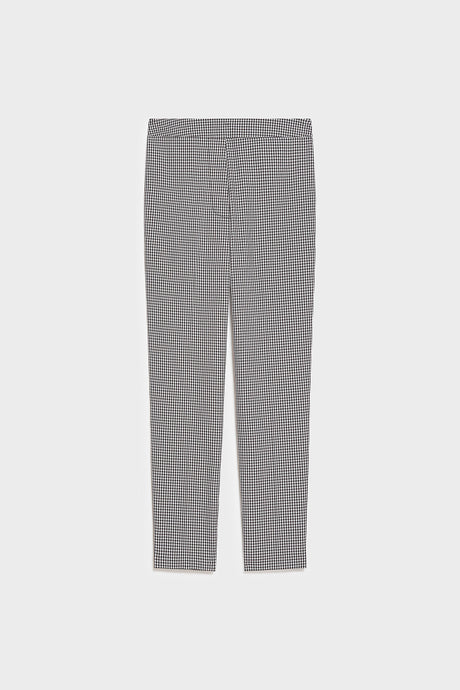 Pantaloni stretti in check