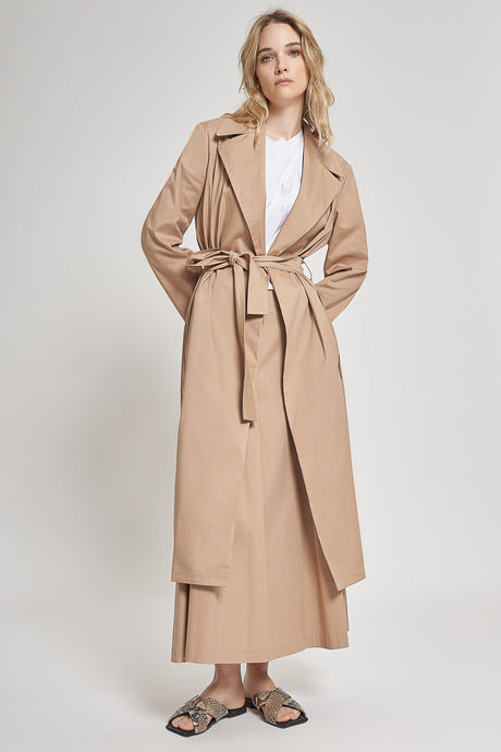 Trench in cotone nylon