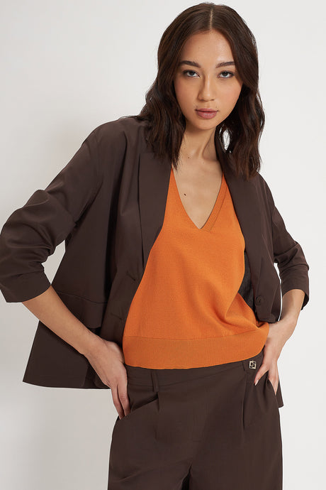 Blazer over in popeline