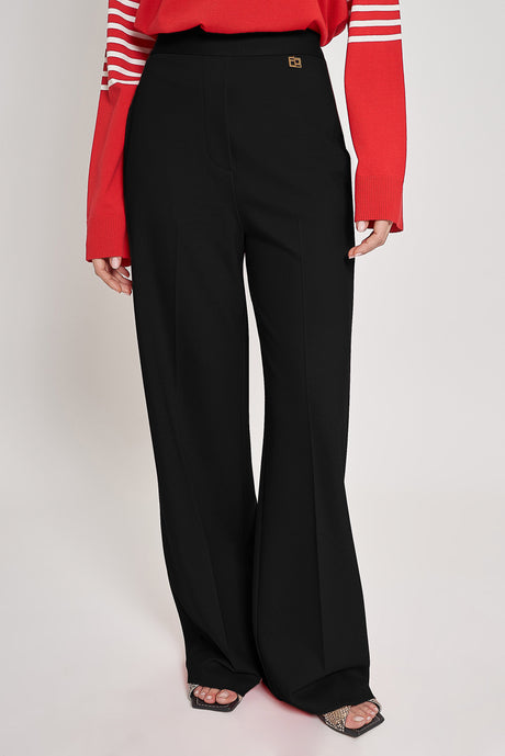 Pantaloni larghi in tessuto maglia